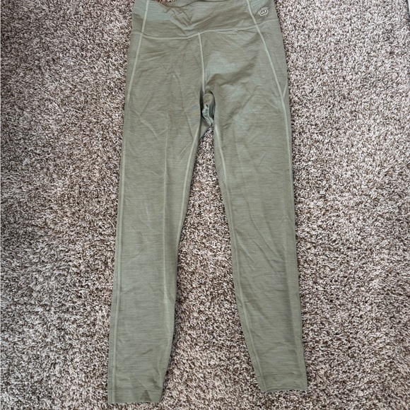 ❌SOLD NWT Allbirds sage green athletic Natural Legging hazy pine M wool blend - Picture 1 of 6